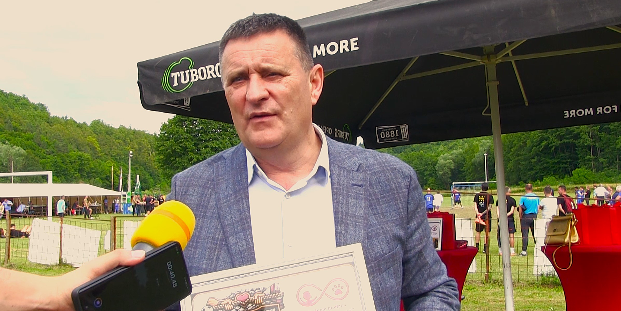 Predsjednik stranke Volja Naroda RS dr Vlado Đajić na humanitarnoj manifestaciji porodice Batar
