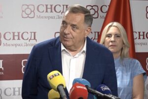 Milorad Dodik tokom davanja izjave o Haškom tribunalu