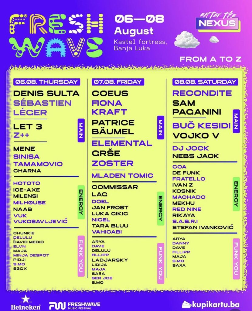Fresh Wave Festival 2026 na tvrđavi Kastel u Banjaluci